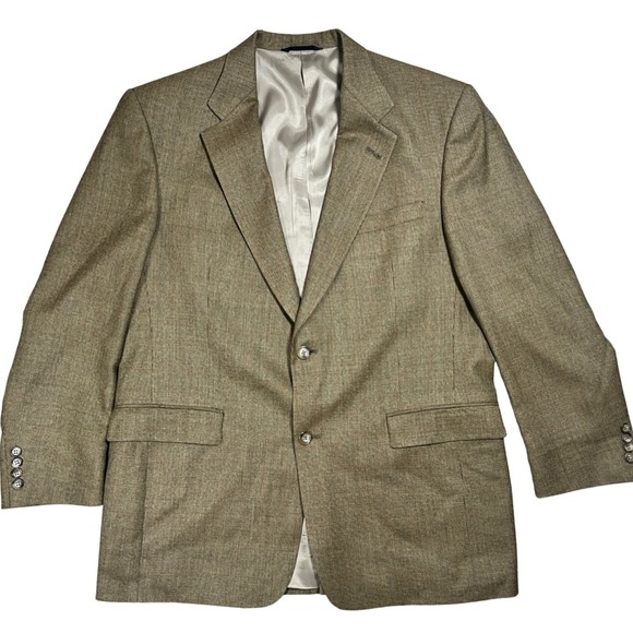 Burberry Other - Burberry London Mens Wool Blend Tweed Blazer Jacket Brown Classic Fit 46R